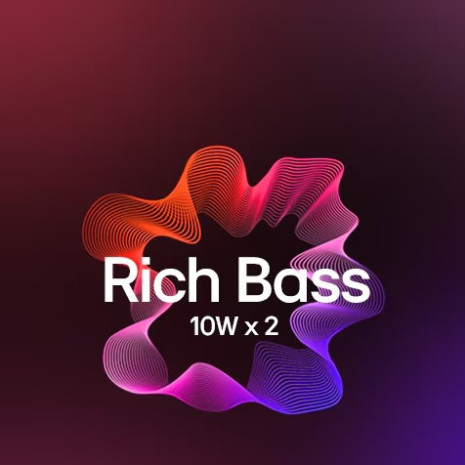 Pohlcující zvuk Rich Bass 10W x 2