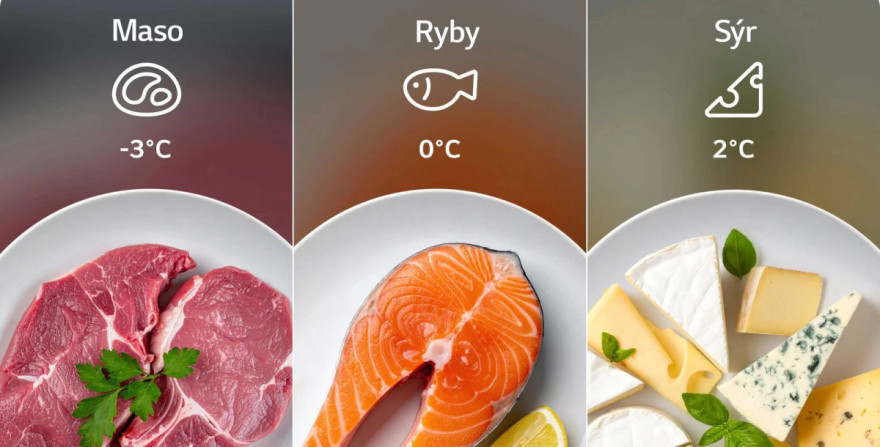 Skladování potravin s flexibilním nastavením teploty