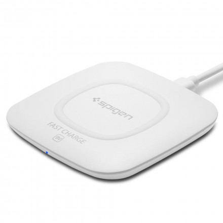 Spigen Essential Fast Wireless Charger F301W White