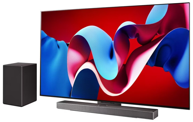 77" LG OLED77C44 + LG SC9S