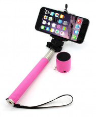 XLAYER Selfie-Stick a Bluetooth Speaker růžová