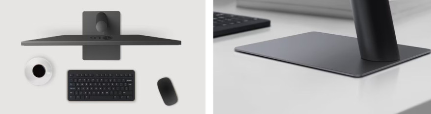 Minimalistický design s elegantním stojanem