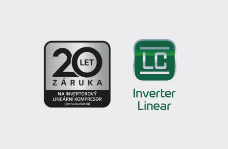 20letá záruka na lineární kompresor