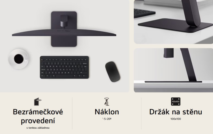 Ultra tenký design. Téměř se vznáší