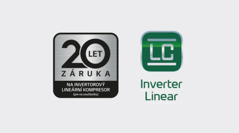 20letá záruka na lineární kompresor