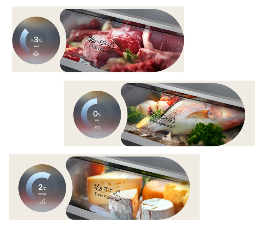 Skladování potravin s flexibilním nastavením teploty