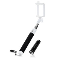 XLAYER Selfie-Stick a Powerbank 2600 mAh bílá