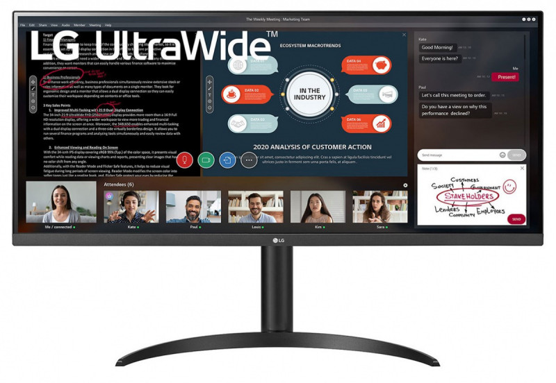 34" LG 34WP550-B - Monitor