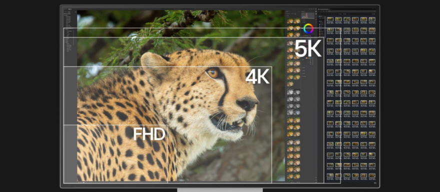 6K s rozlišením 224 ppi. Širší pracovní prostor, jasné detaily