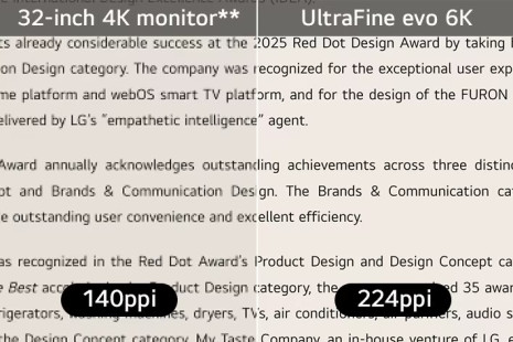 Vysoká jasnost PPI** pro počítače Mac