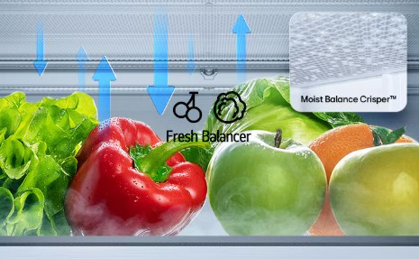 Snadné nastavení vlhkosti pro ovoce či zeleninu