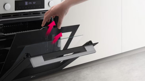 Odnímatelné dveře pro snadné čištění