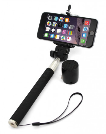 XLAYER Selfie-Stick a Bluetooth Speaker černá
