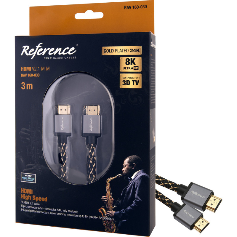 Reference RAV 160-030 HDMI 2.1 M-M 3 m - Audio-video kabel