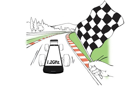 4 - jádrový procesor 1.2 GHz