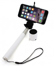 XLAYER Selfie-Stick a Bluetooth Speaker bílá