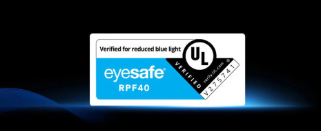 Certifikace Eyesafe potvrzující omezení modrého světla, každý snímek šetří vaše oči