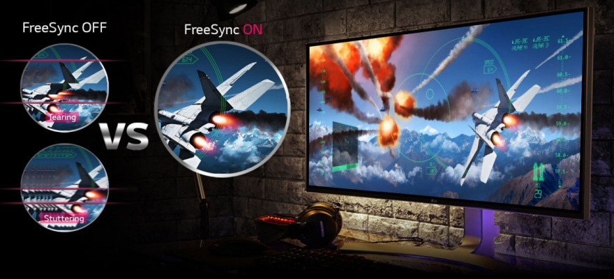 Jasné a živé herní scény díky funkci FreeSync