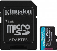 Kingston microSDCG3 Canvas Go! Plus karta 256 GB + adaptér