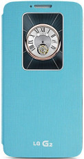 LG Quick Window pouzdro CCF-240G pro LG G2 světle modré
