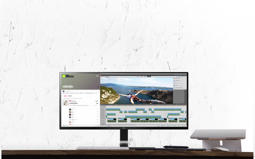 Full HD monitor s poměrem 21:9 pro tvůrce obsahu