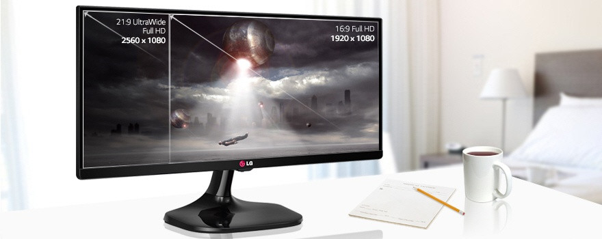 21:9 ultrawide plné HD rozlišení