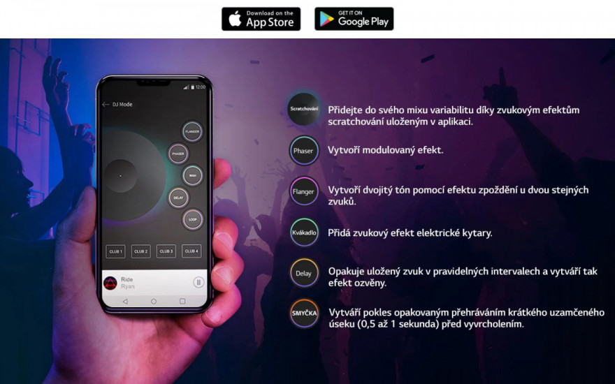Stáhněte si aplikaci XBOOM a přiveďte na domácí večírek DJe