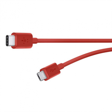 Belkin MIXIT propojovací kabel USB-C to Micro-USB červený