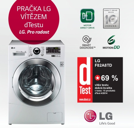 Pračka LG opět vítězem Dtestu